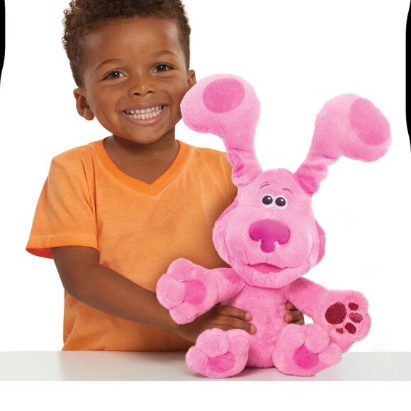 NICKELODEON BLUES CLUES & YOU Peek A Boo Magenta Plush Dog Pop Up Ears - Picture 12 of 12
